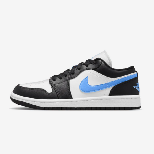 Jordan 1 Low Black University Blue White (Women's)